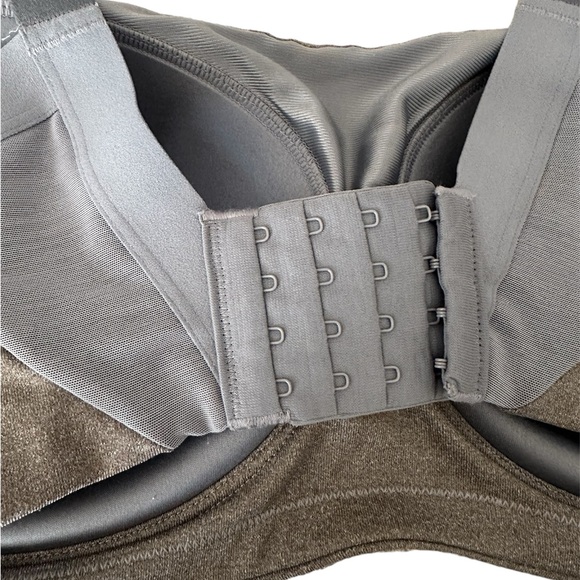 Nike Dri-Fit High Impact Sports Bra Gray Women's 34E - Picture 3 of 5